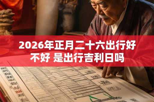 2026年正月二十六出行好不好 是出行吉利日吗