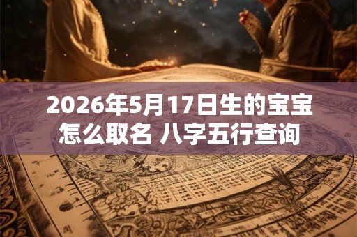 2026年5月17日生的宝宝怎么取名 八字五行查询