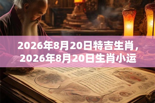 2026年8月20日特吉生肖，2026年8月20日生肖小运播报