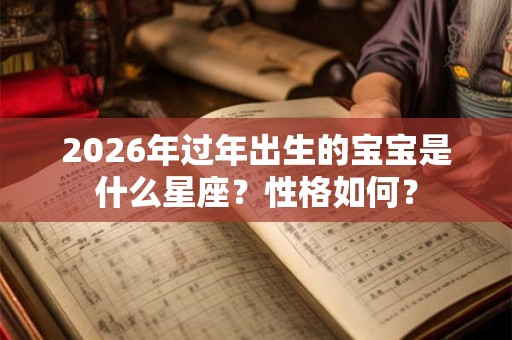 2026年过年出生的宝宝是什么星座？性格如何？