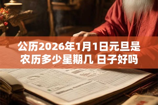 公历2026年1月1日元旦是农历多少星期几 日子好吗 公历2026年1月1日元旦是农历多少星期几 日子好吗