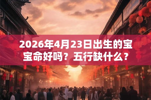 2026年4月23日出生的宝宝命好吗?五行缺什么? 2026年4月23日出生的宝宝命好吗?五行缺什么?