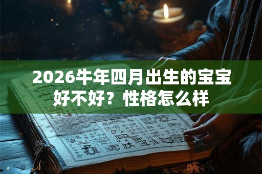2026牛年四月出生的宝宝好不好？性格怎么样