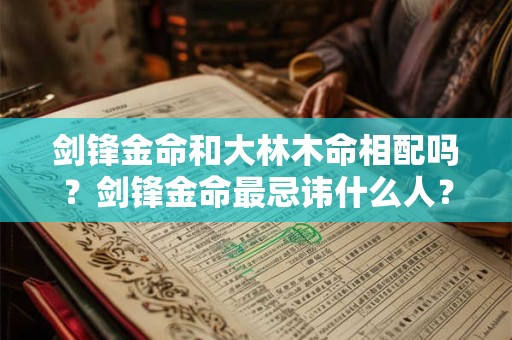 剑锋金命和大林木命相配吗？剑锋金命最忌讳什么人？