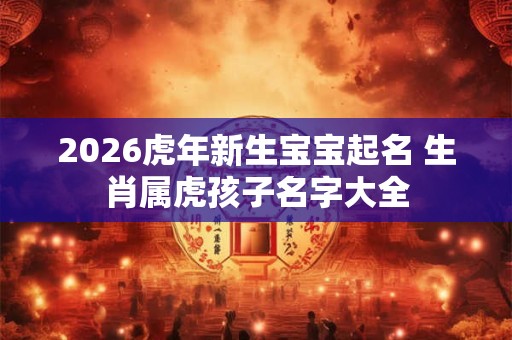 2026虎年新生宝宝起名 生肖属虎孩子名字大全 2026虎年新生宝宝起名 生肖属虎孩子名字大全
