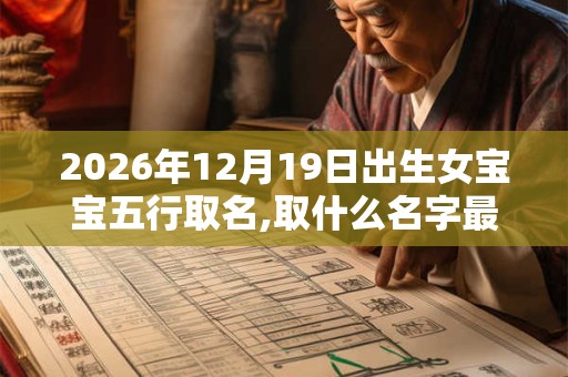 2026年12月19日出生女宝宝五行取名,取什么名字最好
