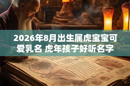2026年8月出生属虎宝宝可爱乳名 虎年孩子好听名字赏析