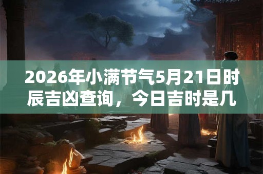 2026年小满节气5月21日时辰吉凶查询，今日吉时是几点