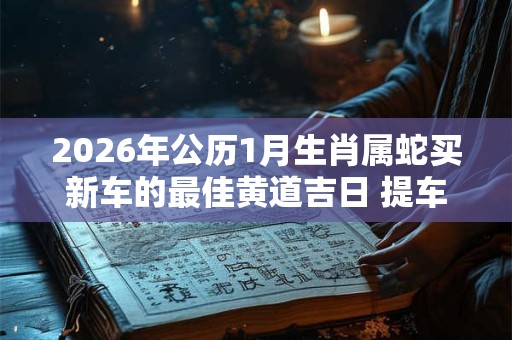2026年公历1月生肖属蛇买新车的最佳黄道吉日 提车吉日黄历查询