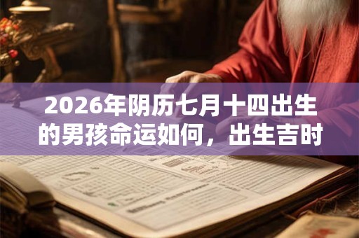 2026年阴历七月十四出生的男孩命运如何，出生吉时是什么？