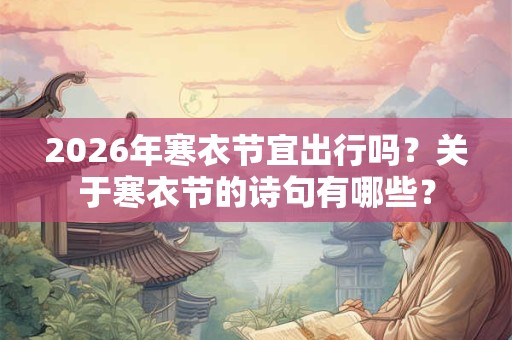 2026年寒衣节宜出行吗?关于寒衣节的诗句有哪些? 2026年寒衣节宜出行吗?关于寒衣节的诗句有哪些?