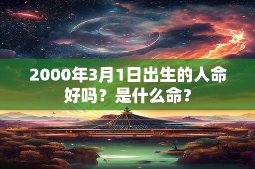 2000年3月1日出生的人命好吗？是什么命？