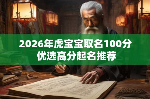 2026年虎宝宝取名100分 优选高分起名推荐