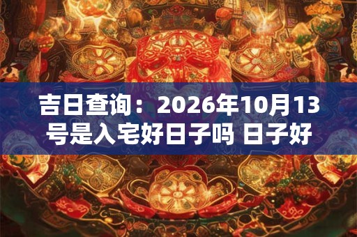 吉日查询:2026年10月13号是入宅好日子吗 日子好吗 吉日查询:2026年10月13号是入宅好日子吗 日子好吗