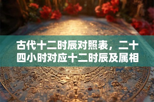 古代十二时辰对照表,二十四小时对应十二时辰及属相 古代十二时辰对照表,二十四小时对应十二时辰及属相