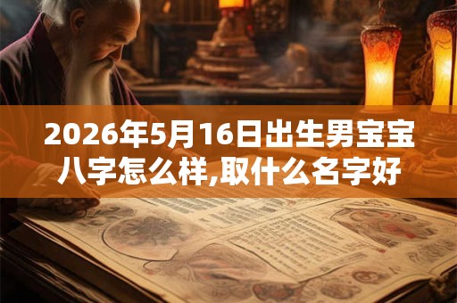 2026年5月16日出生男宝宝八字怎么样,取什么名字好