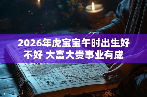 2026年虎宝宝午时出生好不好 大富大贵事业有成