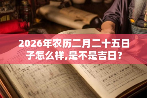 2026年农历二月二十五日子怎么样,是不是吉日？