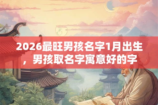 2026最旺男孩名字1月出生，男孩取名字寓意好的字