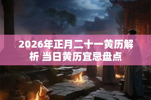 2026年正月二十一黄历解析 当日黄历宜忌盘点