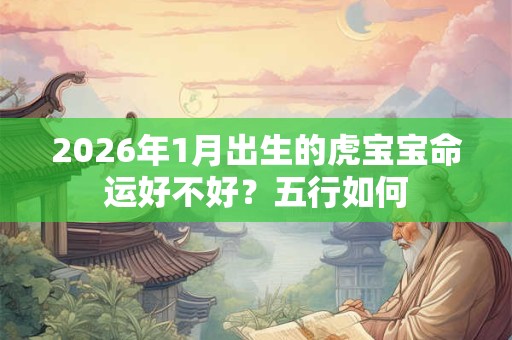 2026年1月出生的虎宝宝命运好不好？五行如何