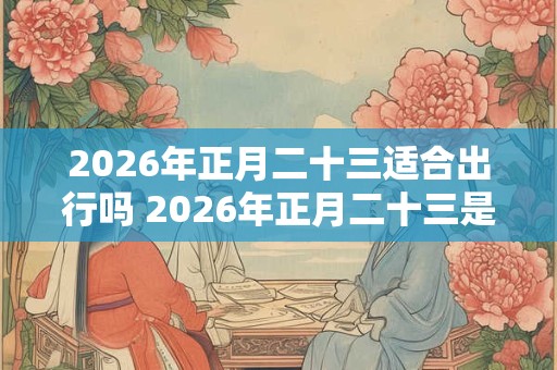 2026年正月二十三适合出行吗 2026年正月二十三是吉日吗 2026年正月二十三适合出行吗 2026年正月二十三是吉日吗
