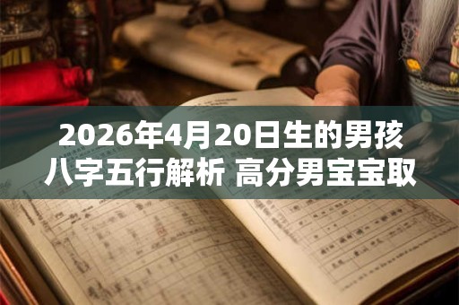 2026年4月20日生的男孩八字五行解析 高分男宝宝取名字