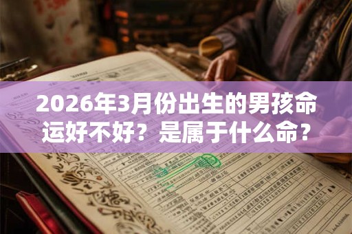 2026年3月份出生的男孩命运好不好？是属于什么命？