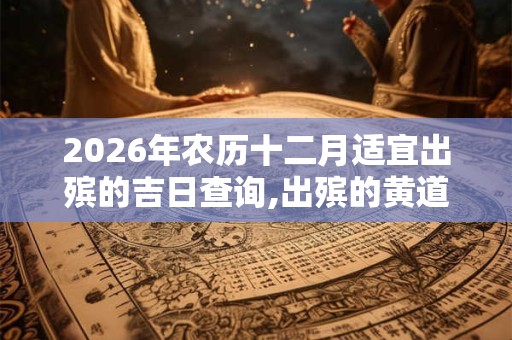 2026年农历十二月适宜出殡的吉日查询,出殡的黄道吉日有哪些? 2026年农历十二月适宜出殡的吉日查询,出殡的黄道吉日有哪些?