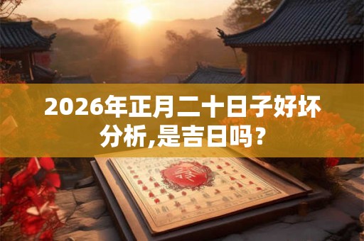 2026年正月二十日子好坏分析,是吉日吗？