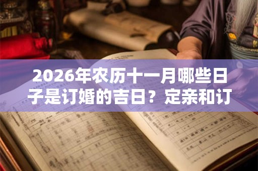 2026年农历十一月哪些日子是订婚的吉日？定亲和订婚的区别