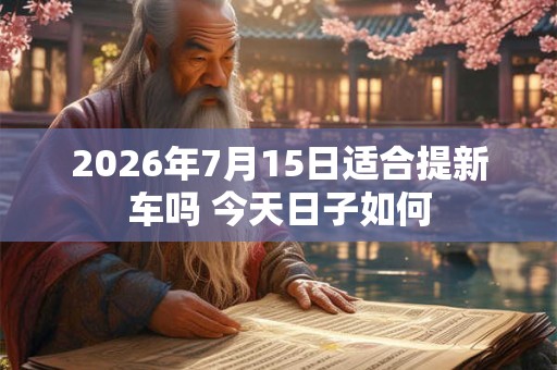 2026年7月15日适合提新车吗 今天日子如何
