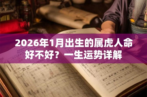2026年1月出生的属虎人命好不好？一生运势详解