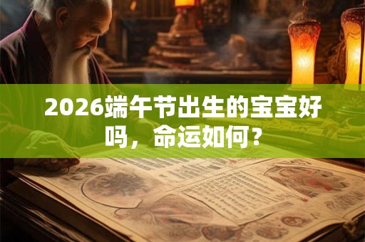 2026端午节出生的宝宝好吗，命运如何？