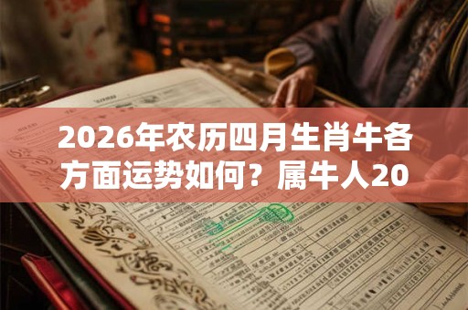 2026年农历四月生肖牛各方面运势如何？属牛人2026幸运色详解