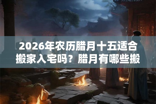 2026年农历腊月十五适合搬家入宅吗？腊月有哪些搬家吉日？