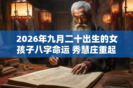 2026年九月二十出生的女孩子八字命运 秀慧庄重起名参考