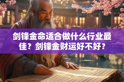 剑锋金命适合做什么行业最佳？剑锋金财运好不好？