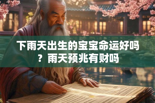 下雨天出生的宝宝命运好吗?雨天预兆有财吗 下雨天出生的宝宝命运好吗?雨天预兆有财吗