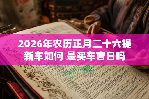 2026年农历正月二十六提新车如何 是买车吉日吗 2026年农历正月二十六提新车如何 是买车吉日吗