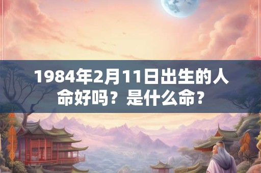 1984年2月11日出生的人命好吗？是什么命？