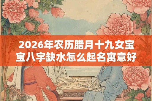 2026年农历腊月十九女宝宝八字缺水怎么起名寓意好？