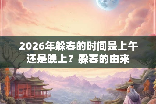 2026年躲春的时间是上午还是晚上？躲春的由来