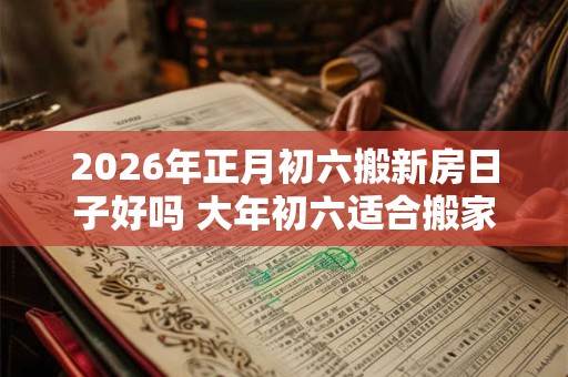 2026年正月初六搬新房日子好吗 大年初六适合搬家吗