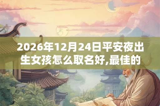 2026年12月24日平安夜出生女孩怎么取名好,最佳的名字