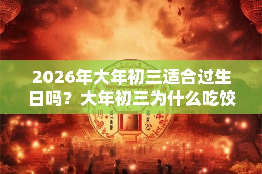 2026年大年初三适合过生日吗？大年初三为什么吃饺子？
