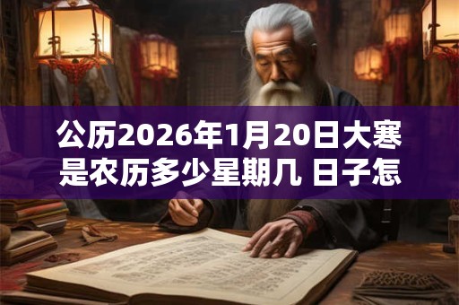 公历2026年1月20日大寒是农历多少星期几 日子怎么样