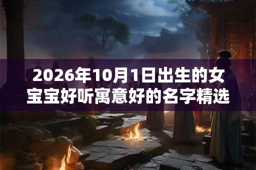 2026年10月1日出生的女宝宝好听寓意好的名字精选
