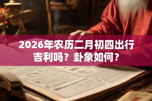 2026年农历二月初四出行吉利吗？卦象如何？