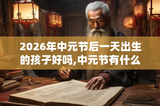 2026年中元节后一天出生的孩子好吗,中元节有什么传统习俗？